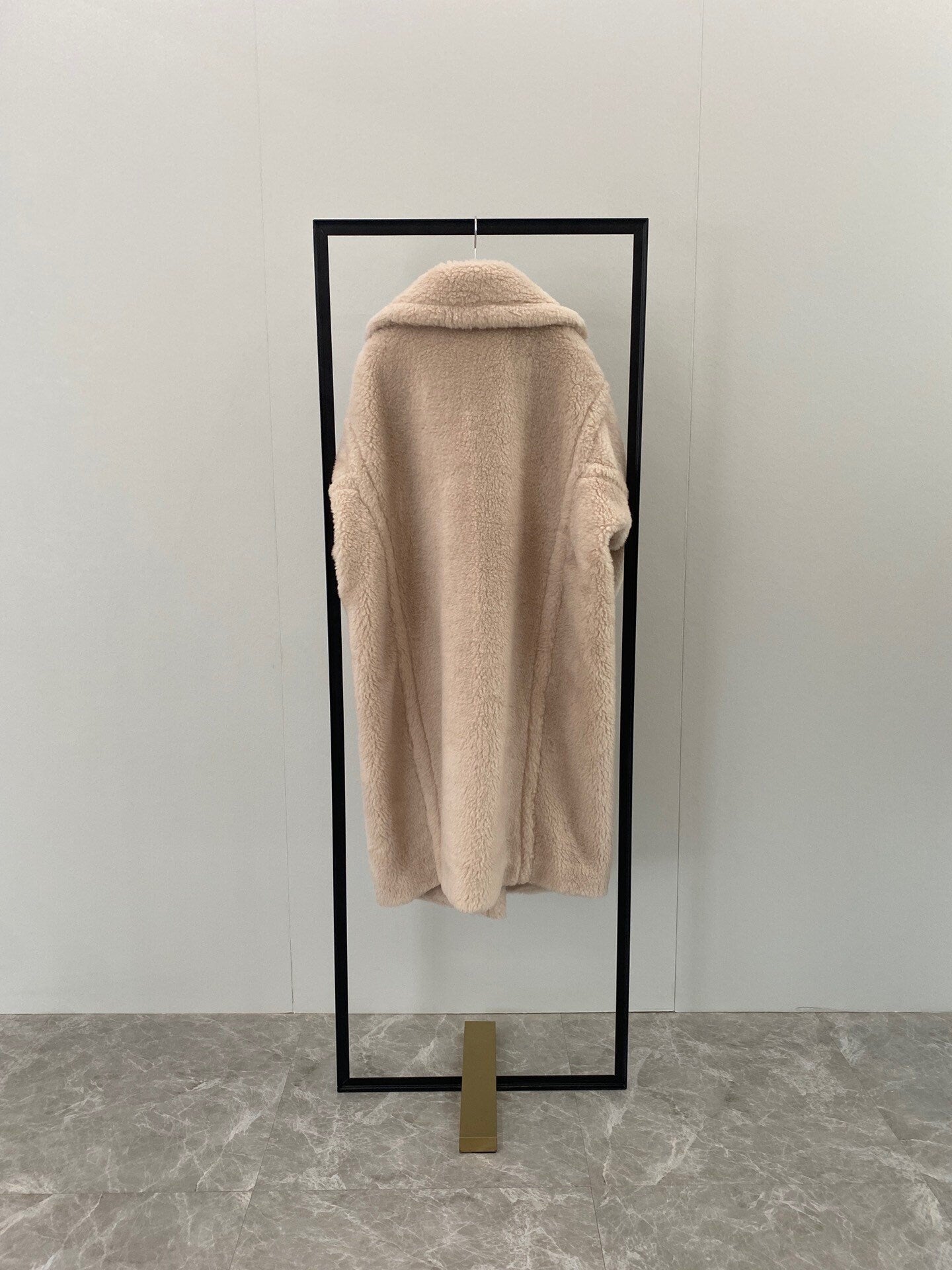 M House Teddy Coat Loose Fit Oversized Coat Honey