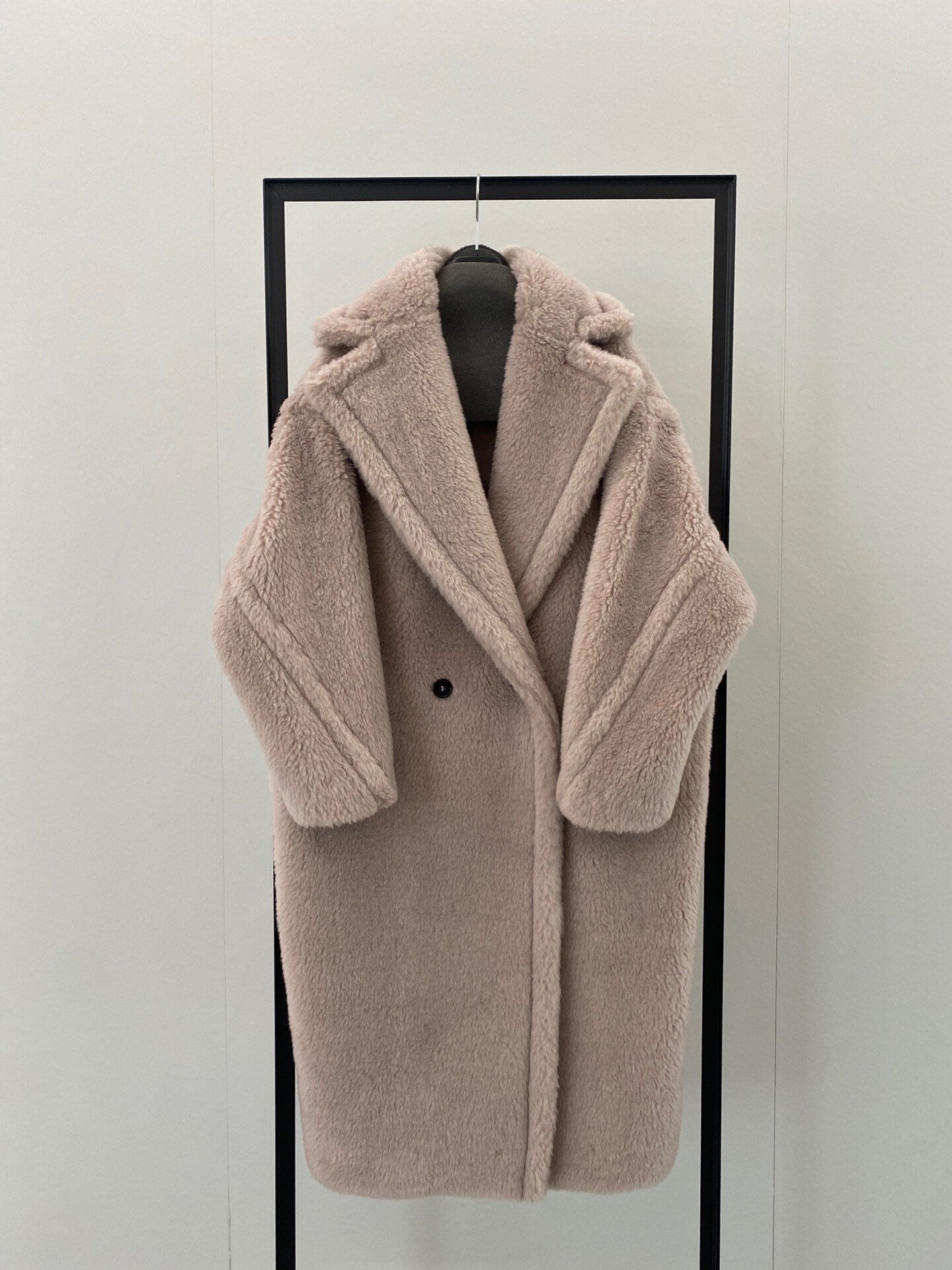 M House Teddy Coat Loose Fit Oversized Coat Milk Tea