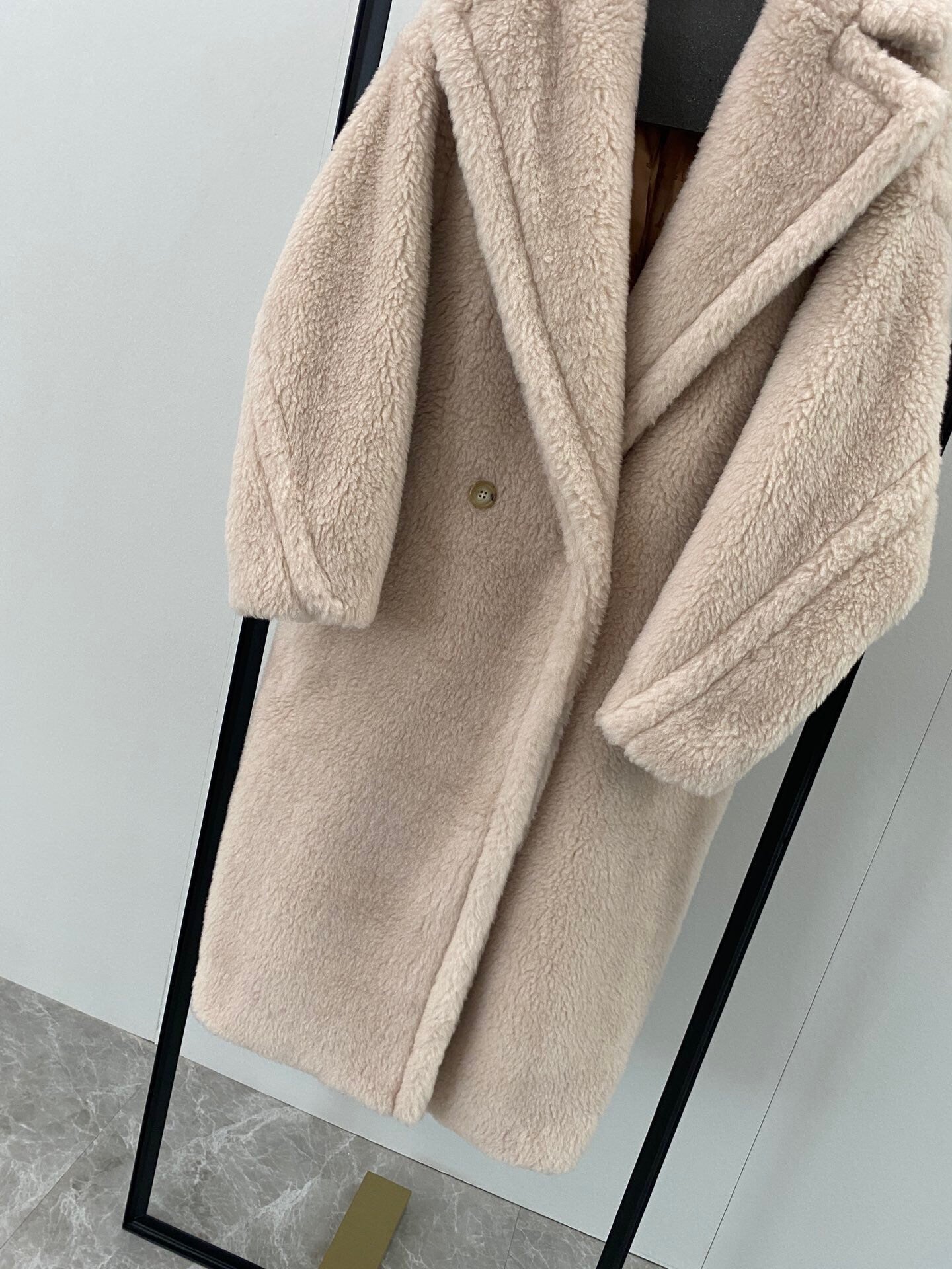 M House Teddy Coat Loose Fit Oversized Coat Honey