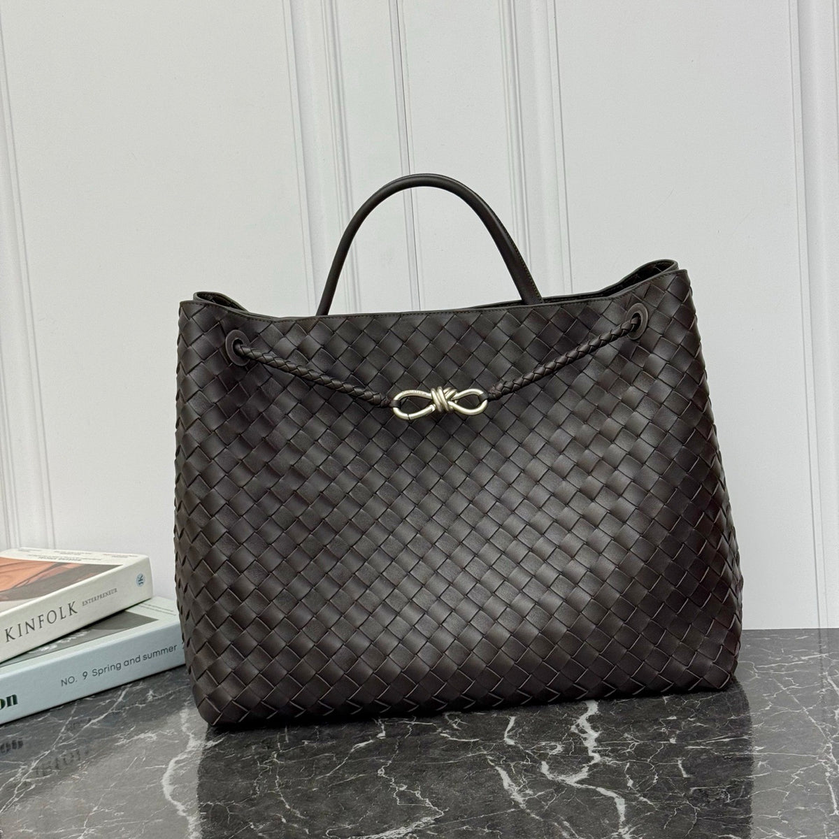 Large Andiamo Bag #2277 Fondant-Silver