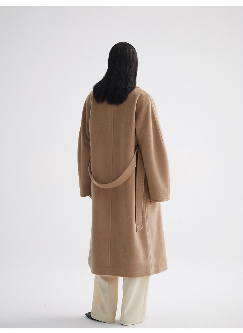 Suri Wool Long Coat #101801 Camel