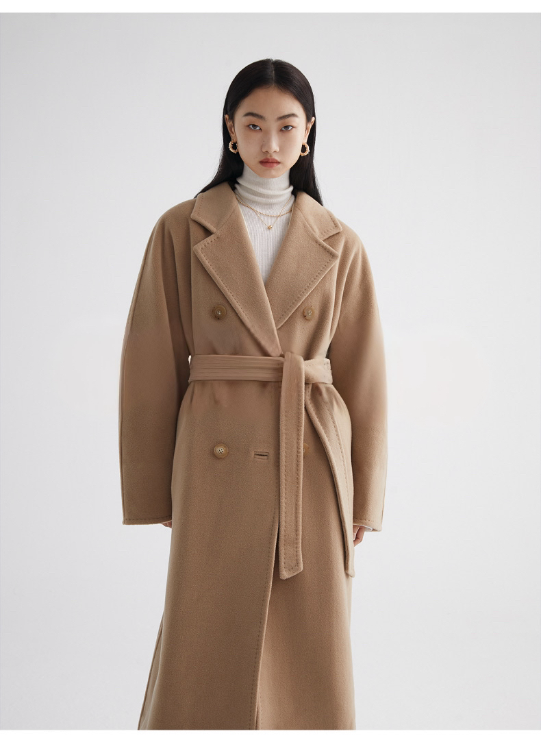 Suri Wool Long Coat #101801 Camel