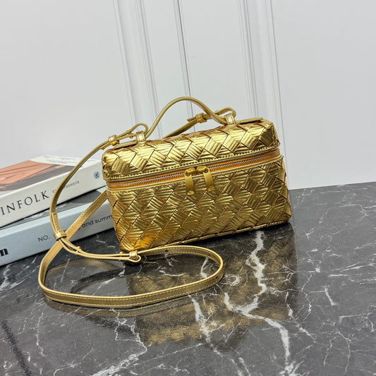 Vanity Crossbody Bag #2280 Gold Metallic