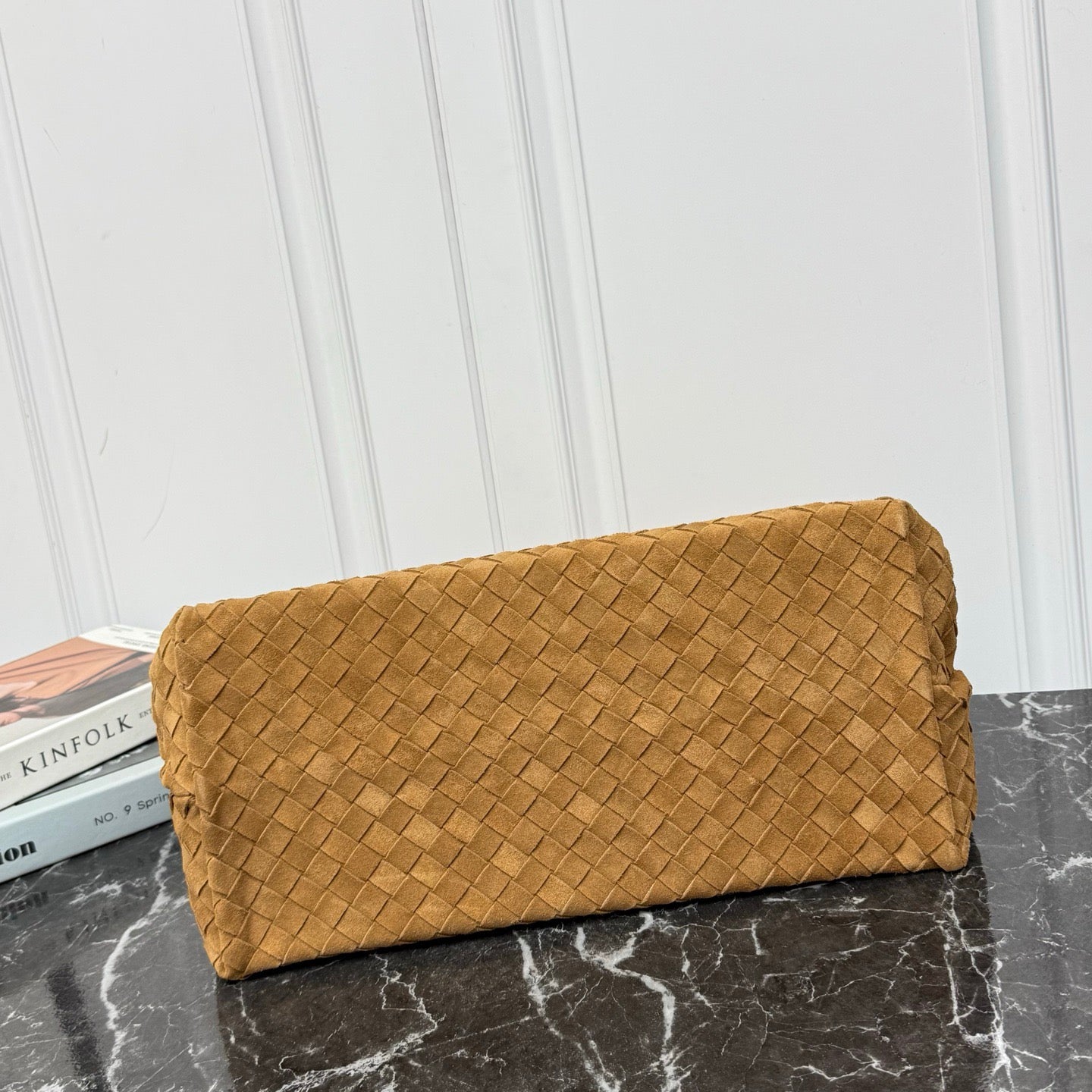 Large Andiamo Bag #2277 Suede Amber