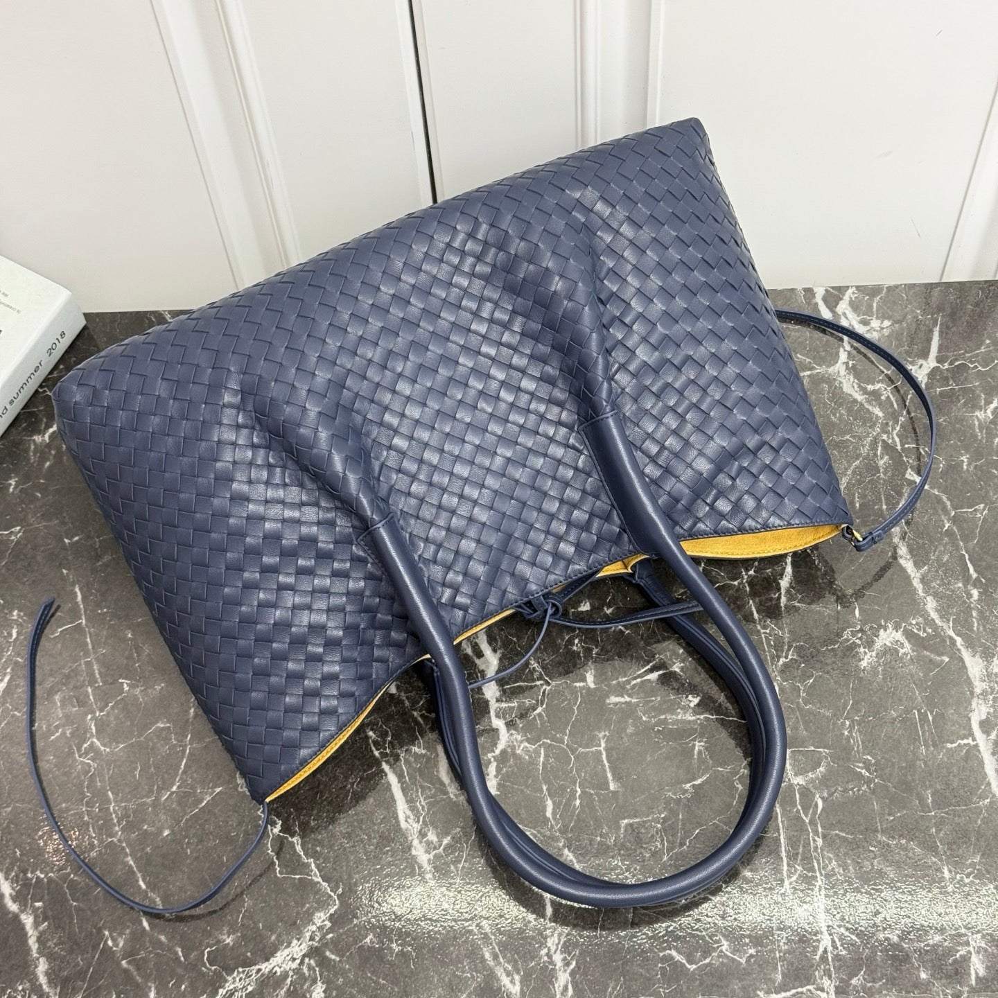 Large Pinacoteca Tote Bag #2281-1 Dual Color Navy