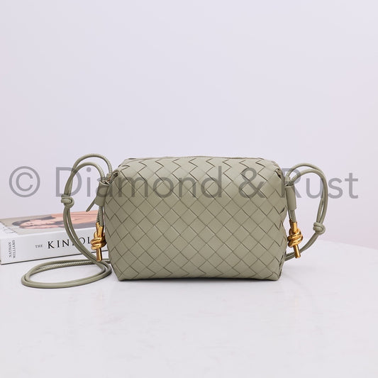 Small Gold Knot Camera Bag #2263-1 Travertine Green