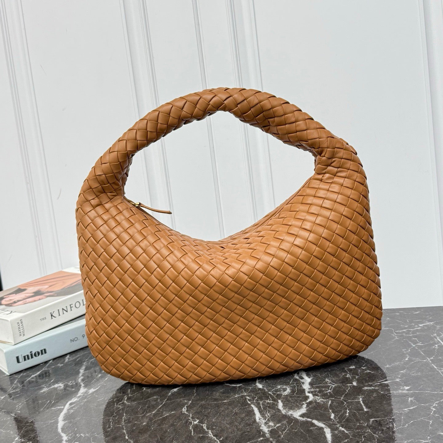 Large Veneta Shoulder Bag #2291 Amber