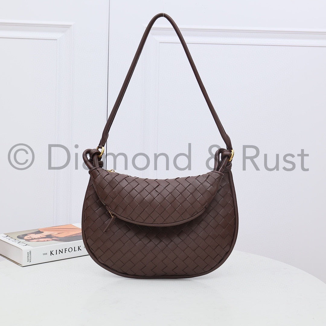 Medium Gemelli Shoulder Bag # 9036-1 Chocolate