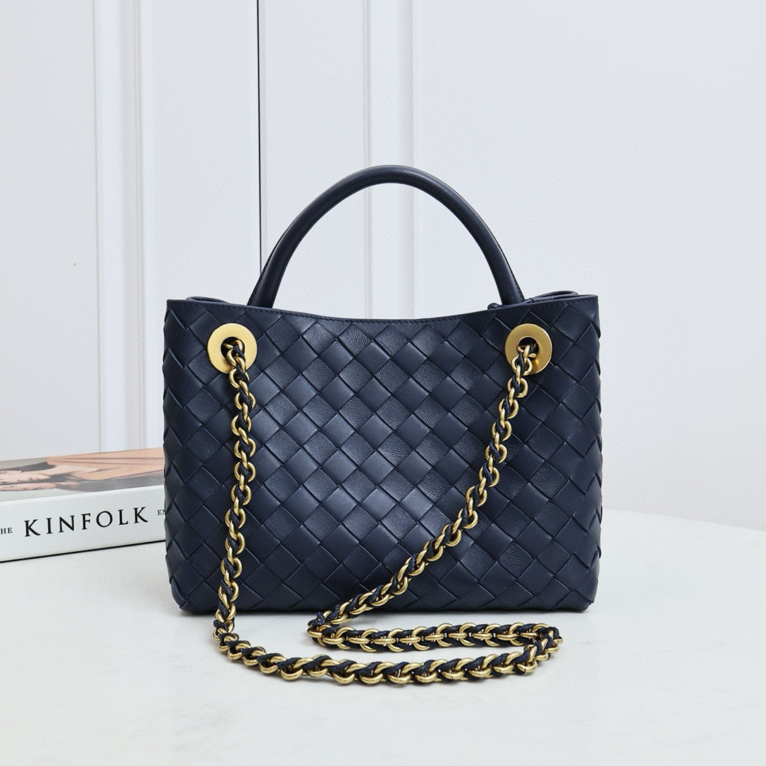 Small Chain Andiamo Bag #2276 Dark Blue