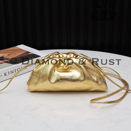 Mini Pouch Bag in Metallica #9032 Gold