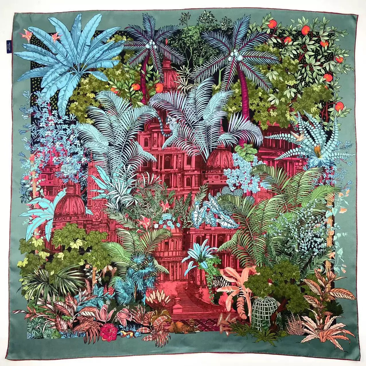 Reversible Double-Sided 100% Mulberry Silk Twill Scarf 18 momme 90cm Squre
