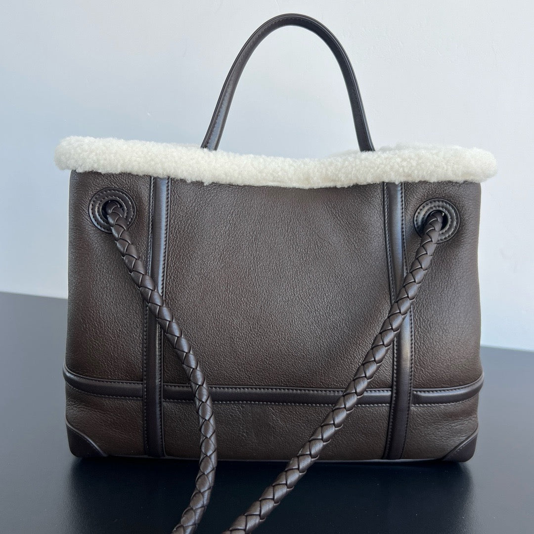 Medium Andiamo Bag #2261-1 Brown Double Face