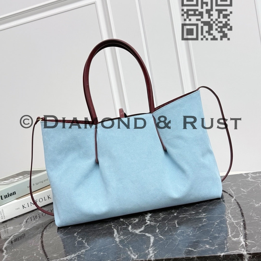 Large Pinacoteca Tote Bag #2281-1 Wine/Blue