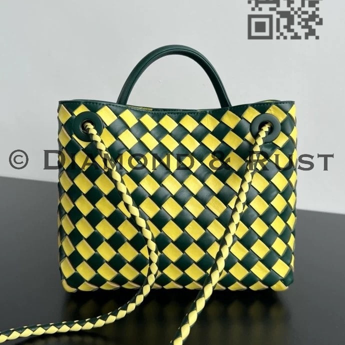 Small Andiamo Bag #2261 Two Tone Green/Yellow