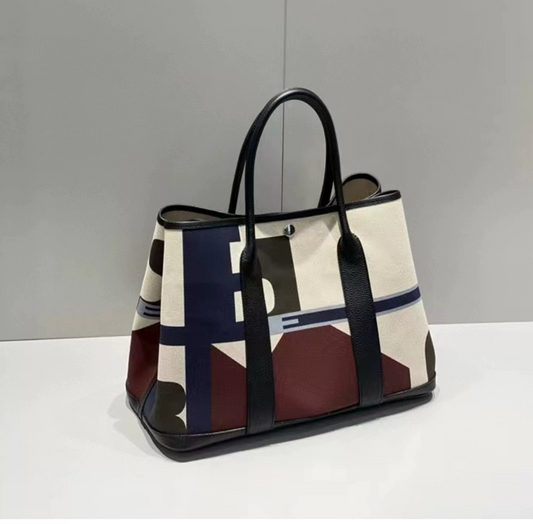 Garden Party Bag 36 Tote Bag Black Multi color