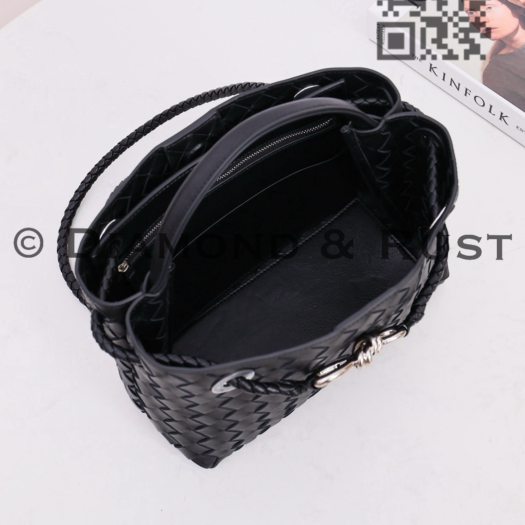 Small Andiamo Bag #2261 Black Silver