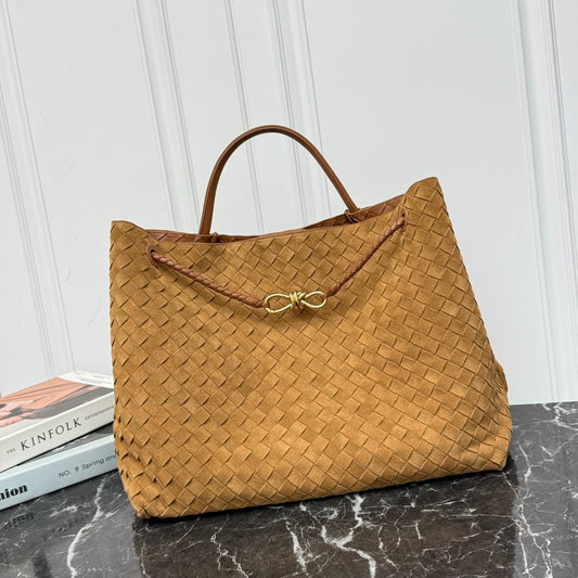 Large Andiamo Bag #2277 Suede Amber