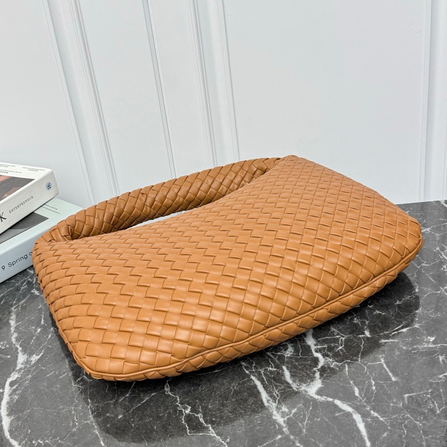 Large Veneta Shoulder Bag #2291 Amber