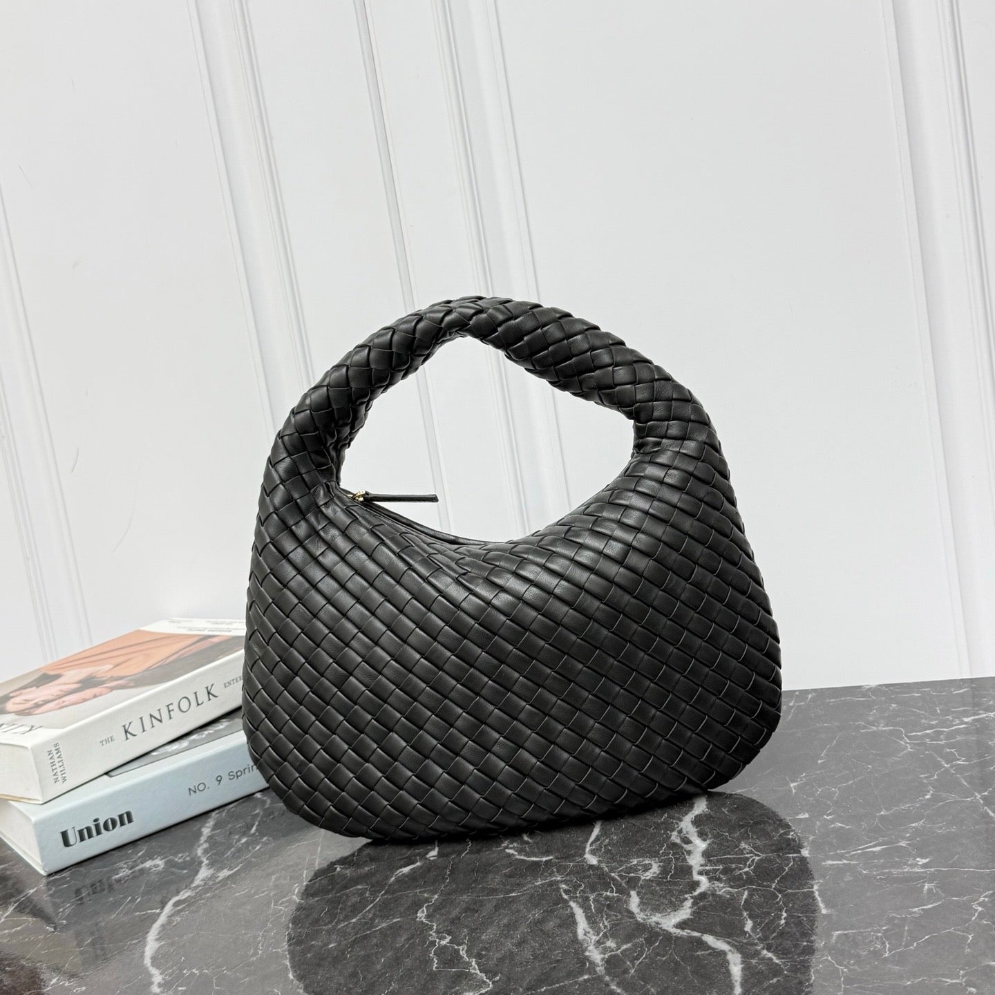 Small Veneta Shoulder Bag #2290 Black
