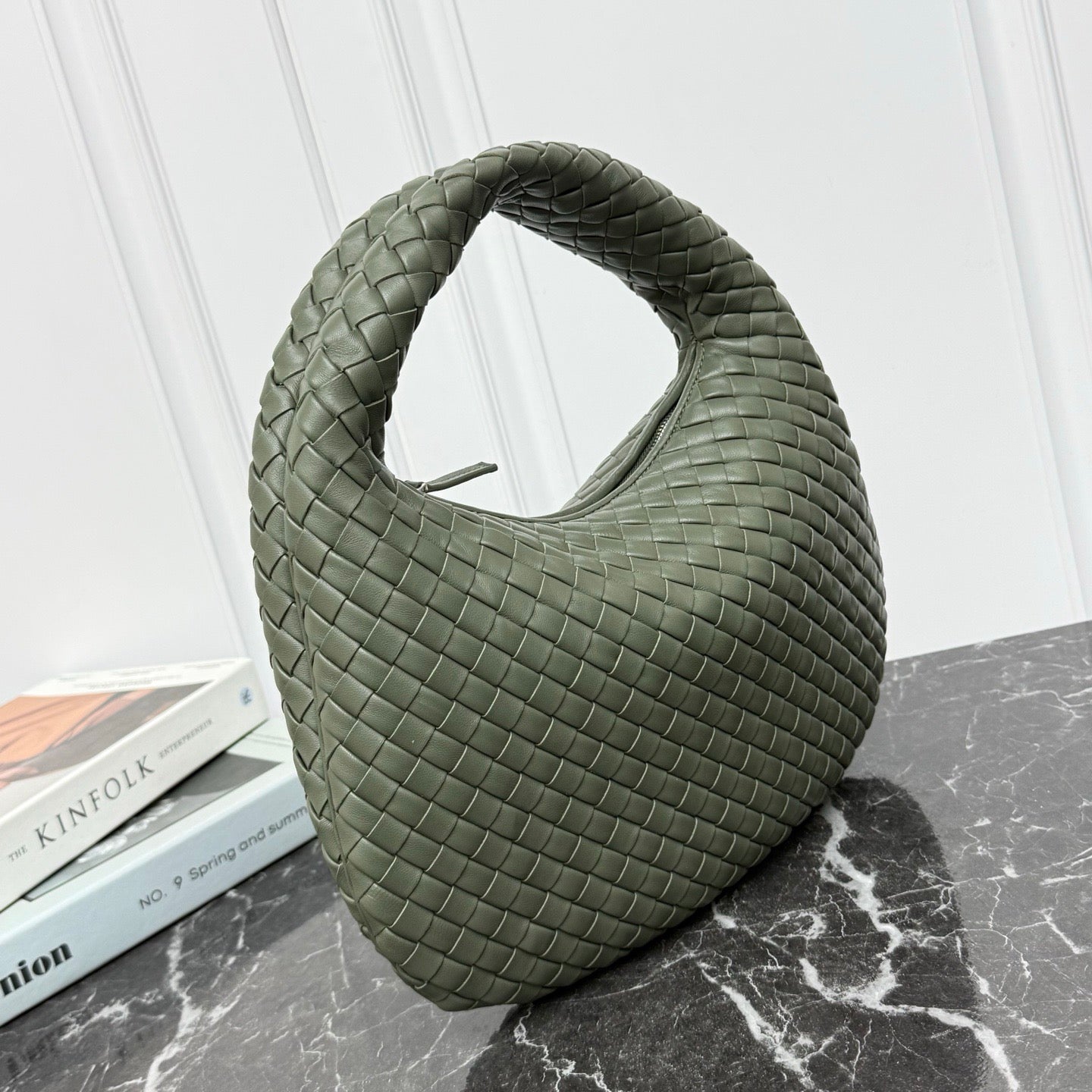 Small Veneta Shoulder Bag #2290 Pickle