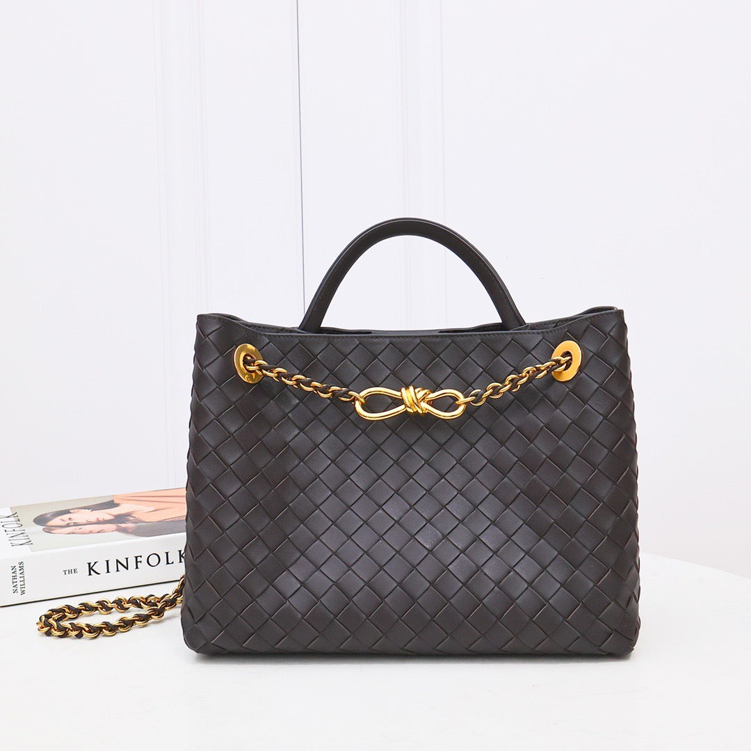 Medium Chain Andiamo Bag #2276-1 Dark Chocolate