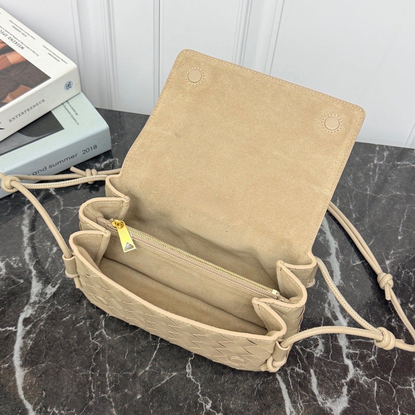 Nocturnal Pouch #2288 Oat Suede