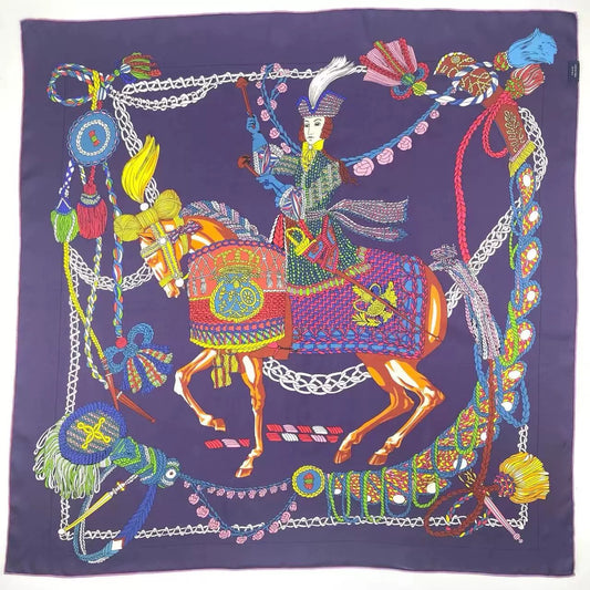 Reversible Double-Sided 100% Mulberry Silk Twill Scarf 18 momme 90cm Squre