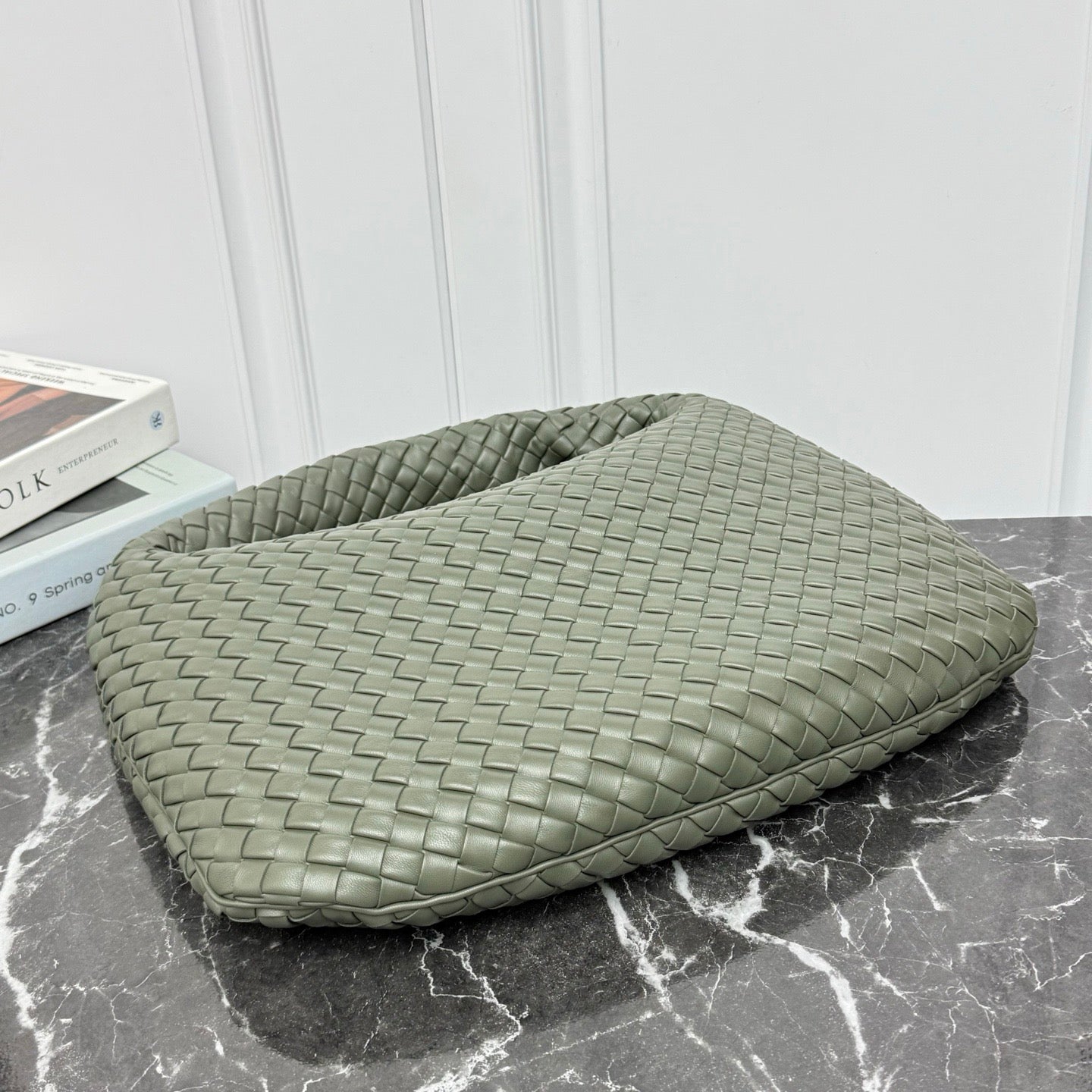 Large Veneta Shoulder Bag #2291 Pickle