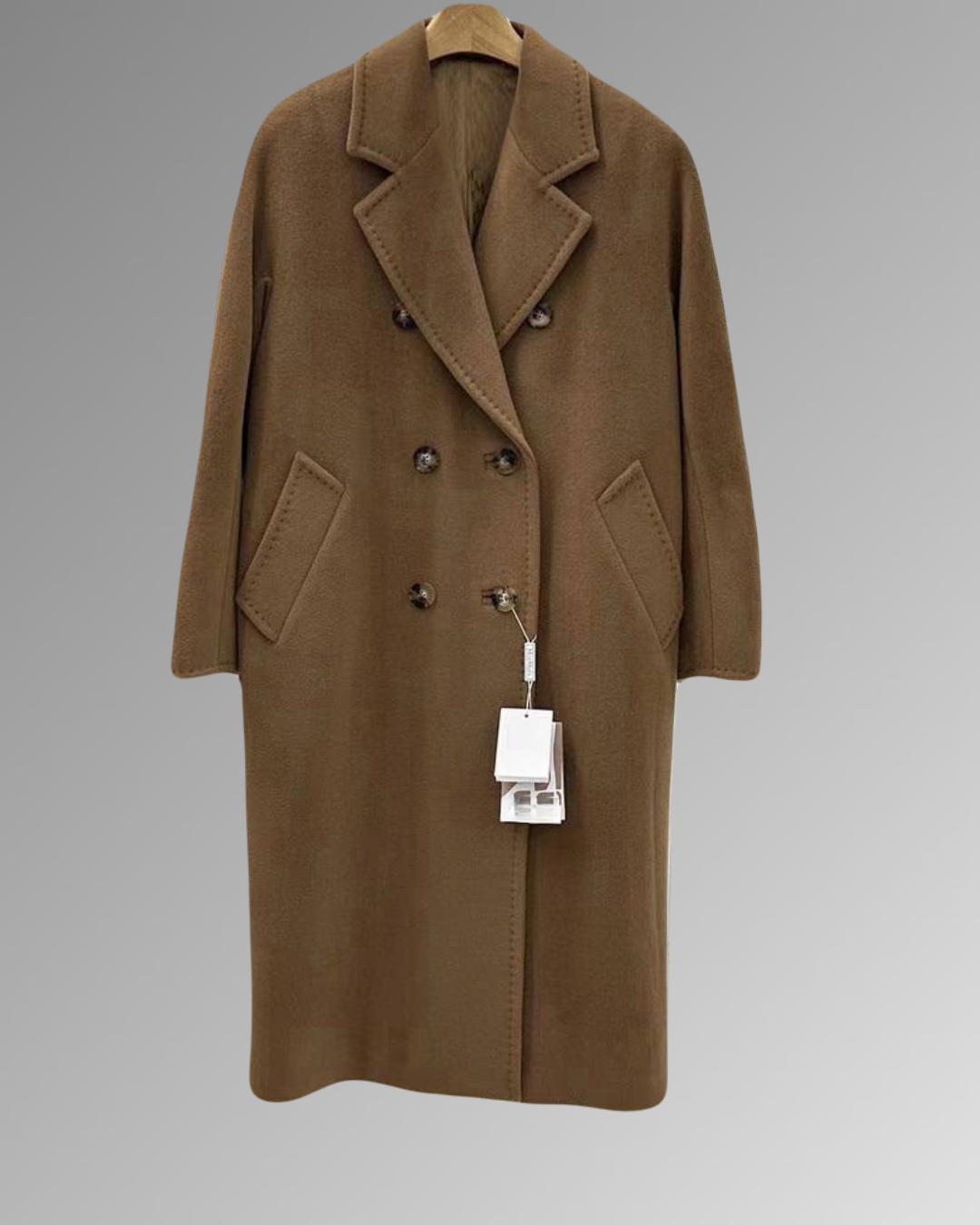 Suri Wool Long Coat #101801 Tobacco