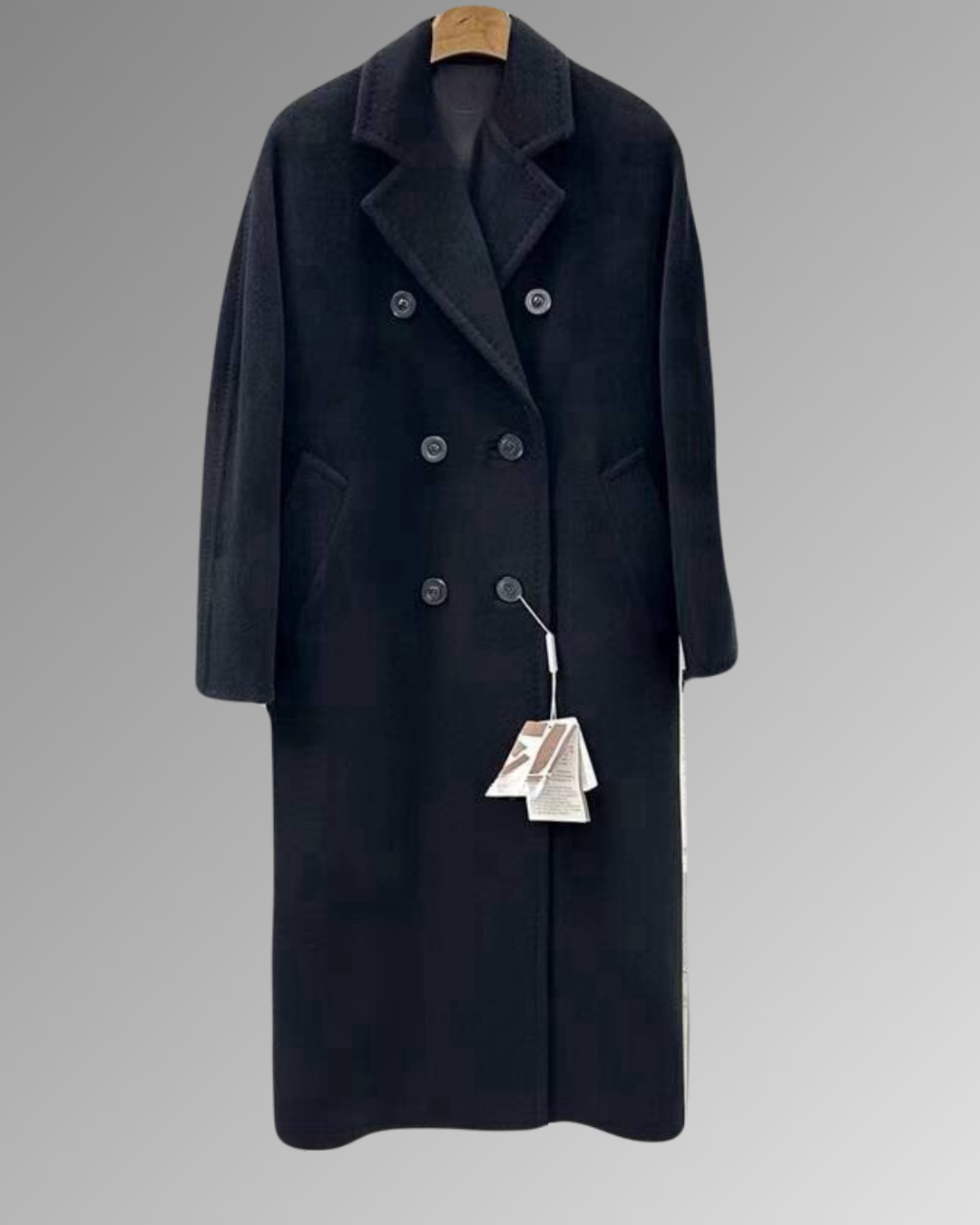 Suri Wool Long Coat #101801 Black