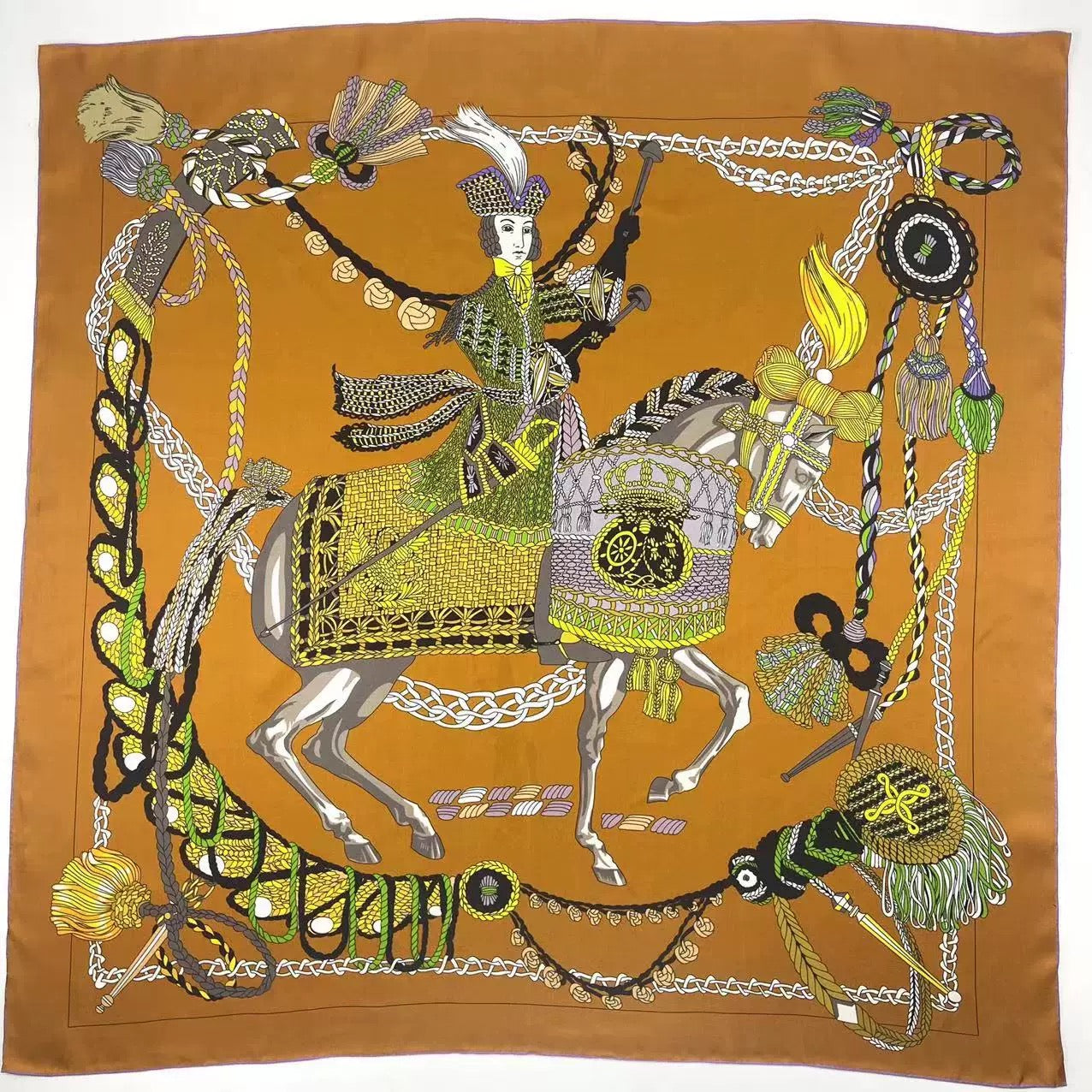 Reversible Double-Sided 100% Mulberry Silk Twill Scarf 18 momme 90cm Squre