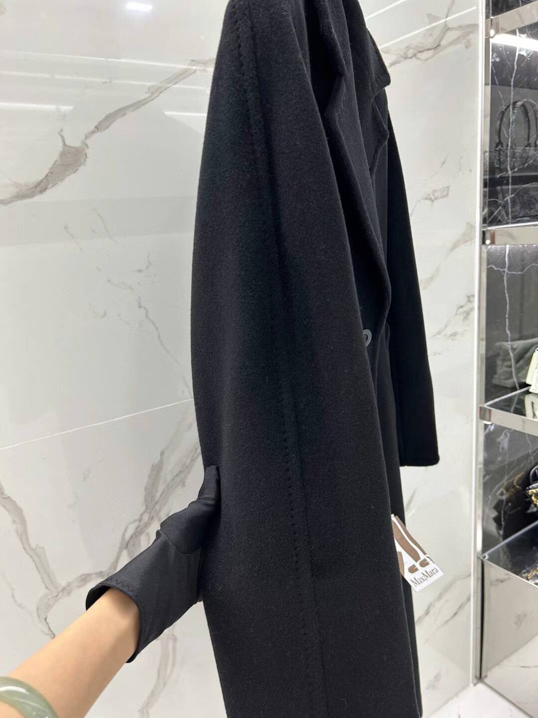 Suri Wool Long Coat #101801 Black