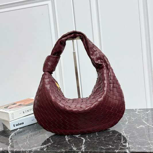 New Large Jodie Round Shoulder Bag #2287 Mahogany