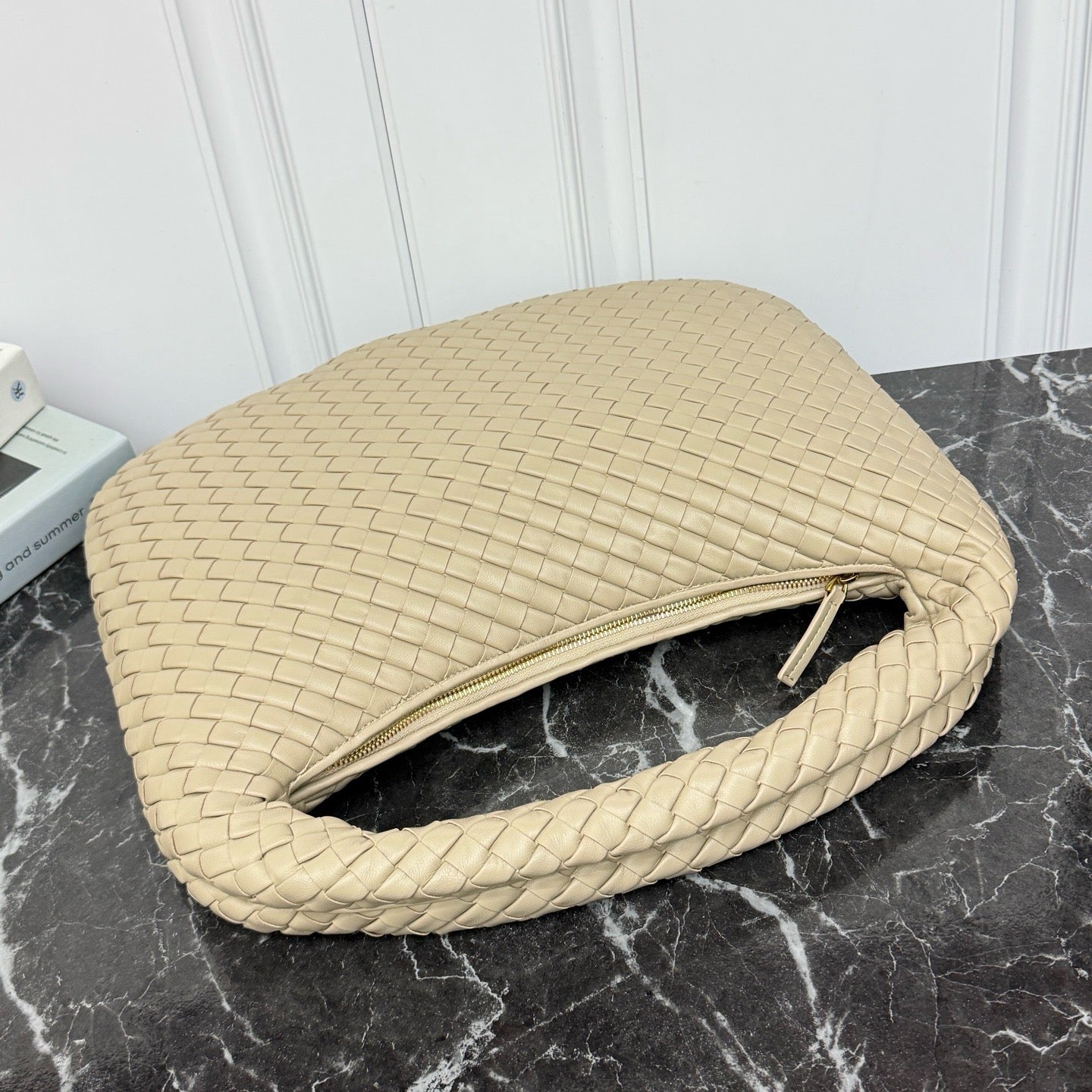 Large Veneta Shoulder Bag #2291 Oat