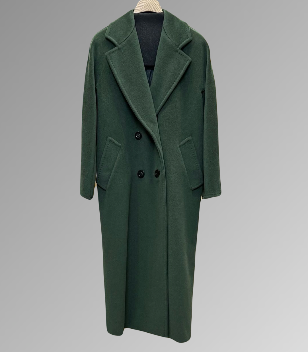 Suri Wool Long Coat #101801 Green