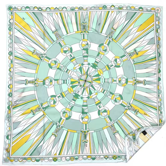 Pure Mulberry Silk Scarf – Lightweight 14 Momme Crepe, 90cm Square