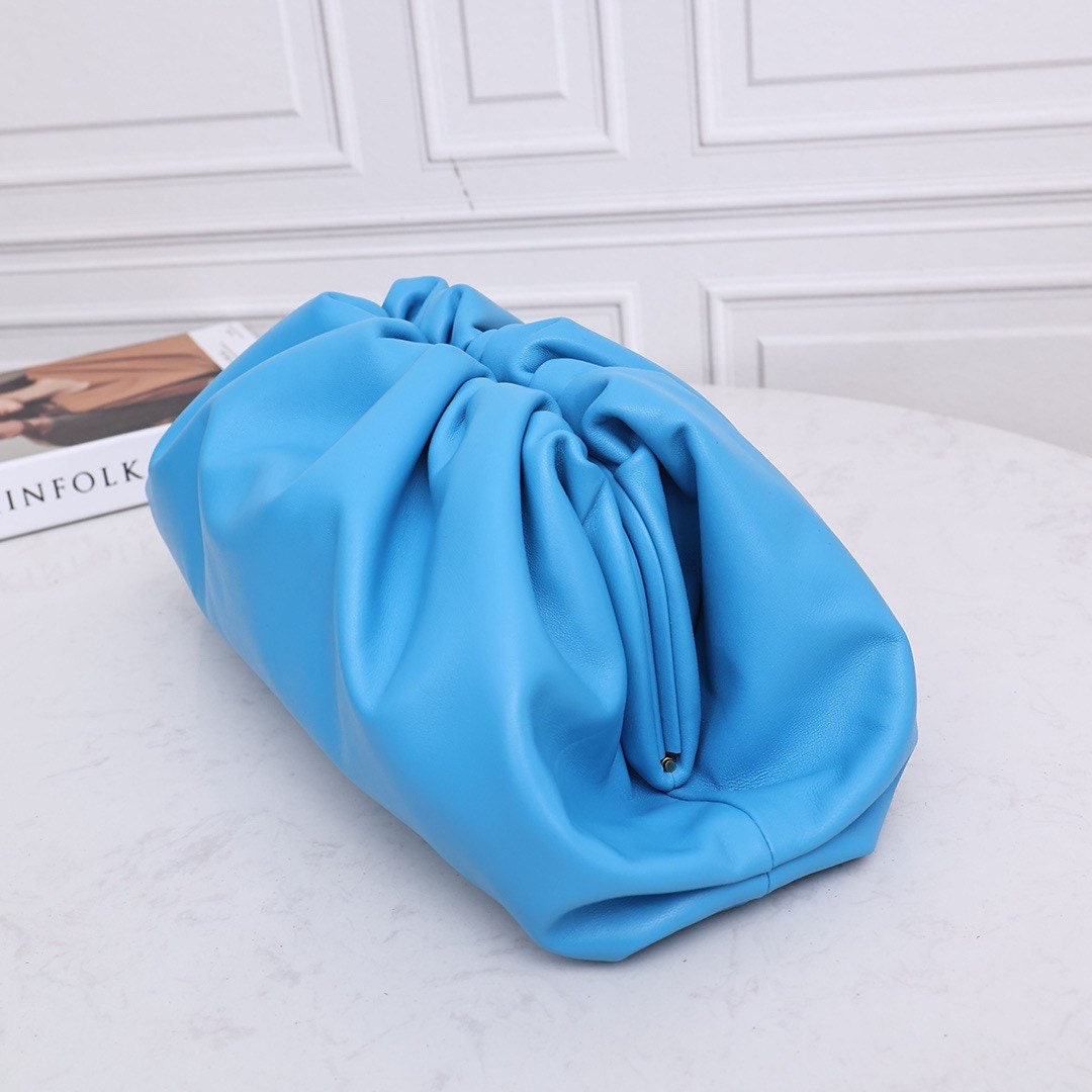 Large Pouch Clutch #9028 Pool Blue-Clearance