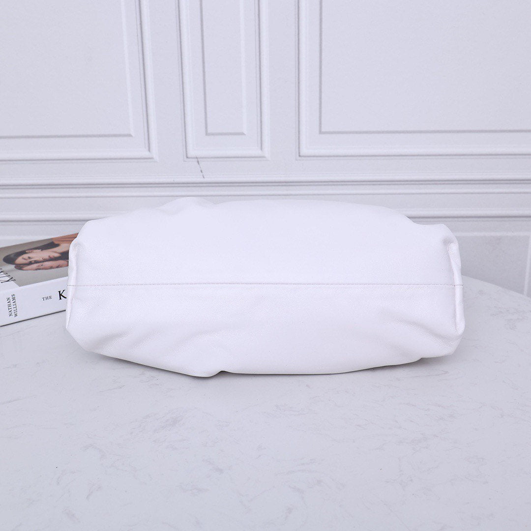 Large Pouch Clutch #9028 White-Clearance