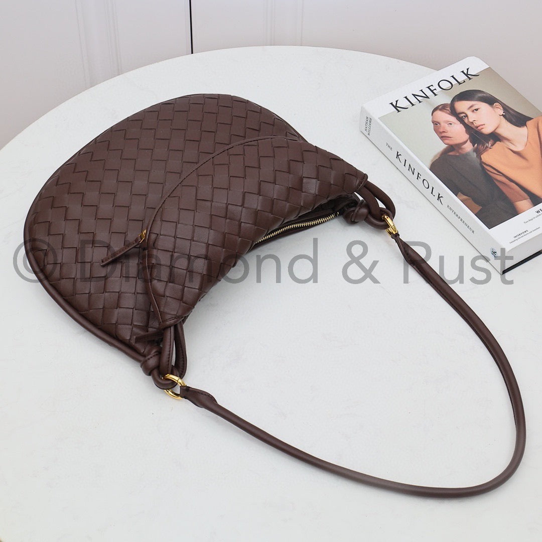 Medium Gemelli Shoulder Bag # 9036-1 Chocolate