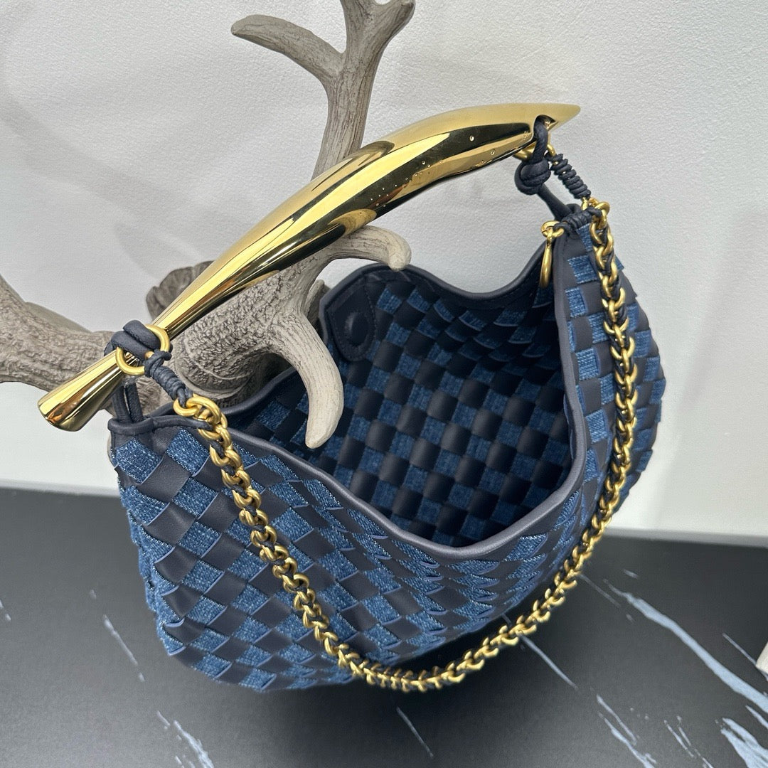 Chain Sardine Bag 33cm #2275 Denim Blue