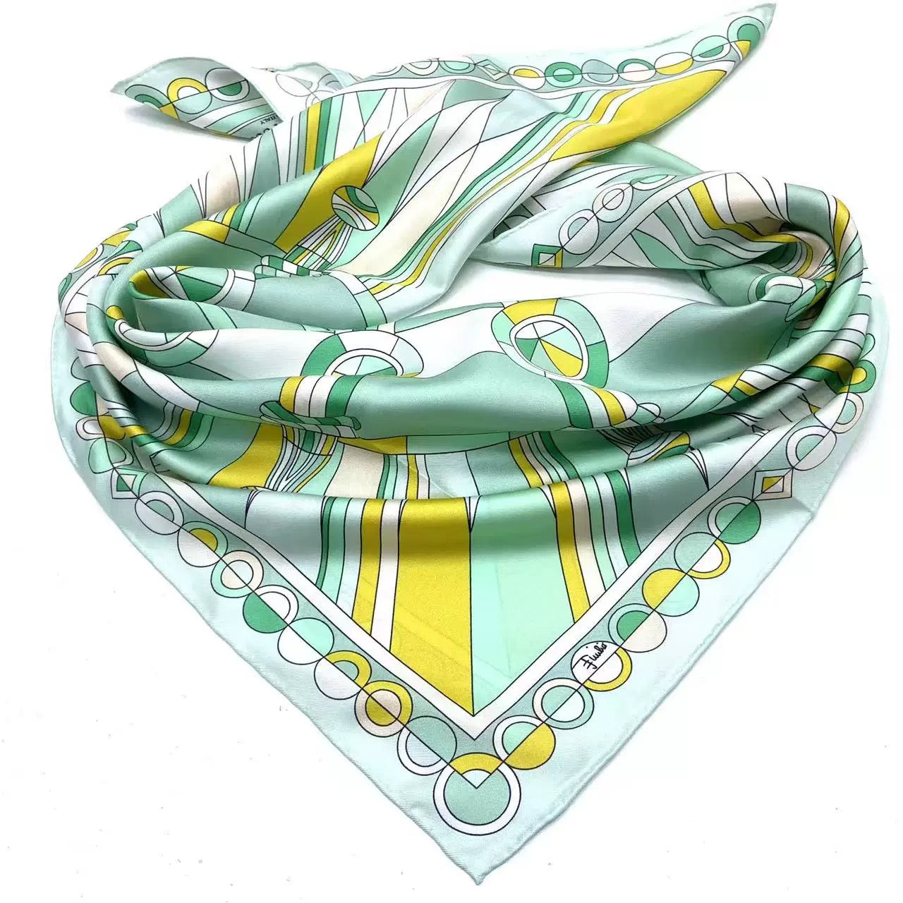 Pure Mulberry Silk Scarf – Lightweight 14 Momme Crepe, 90cm Square