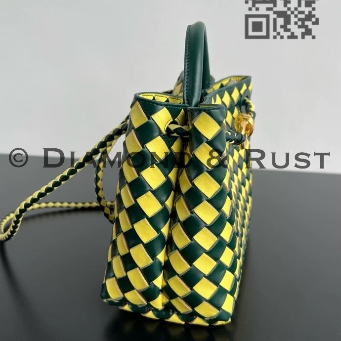 Small Andiamo Bag #2261 Two Tone Green/Yellow