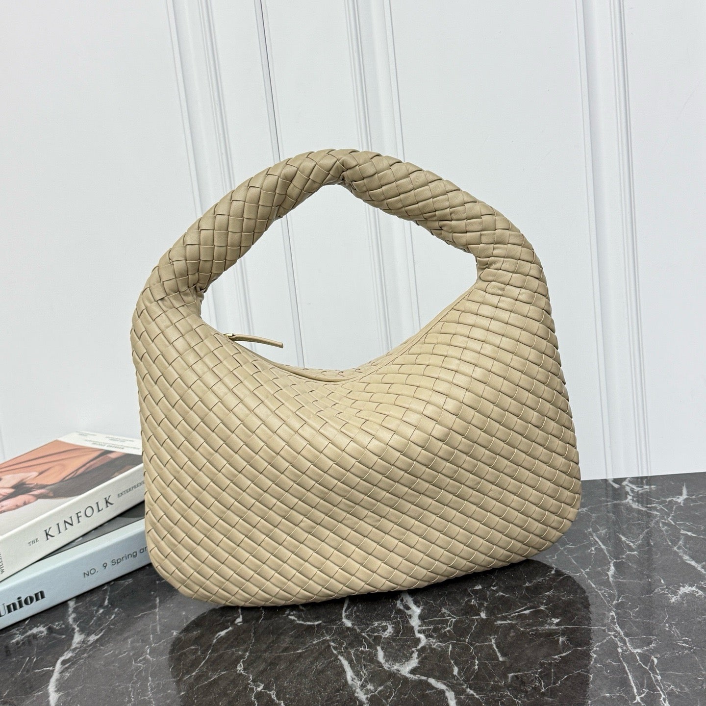 Large Veneta Shoulder Bag #2291 Oat