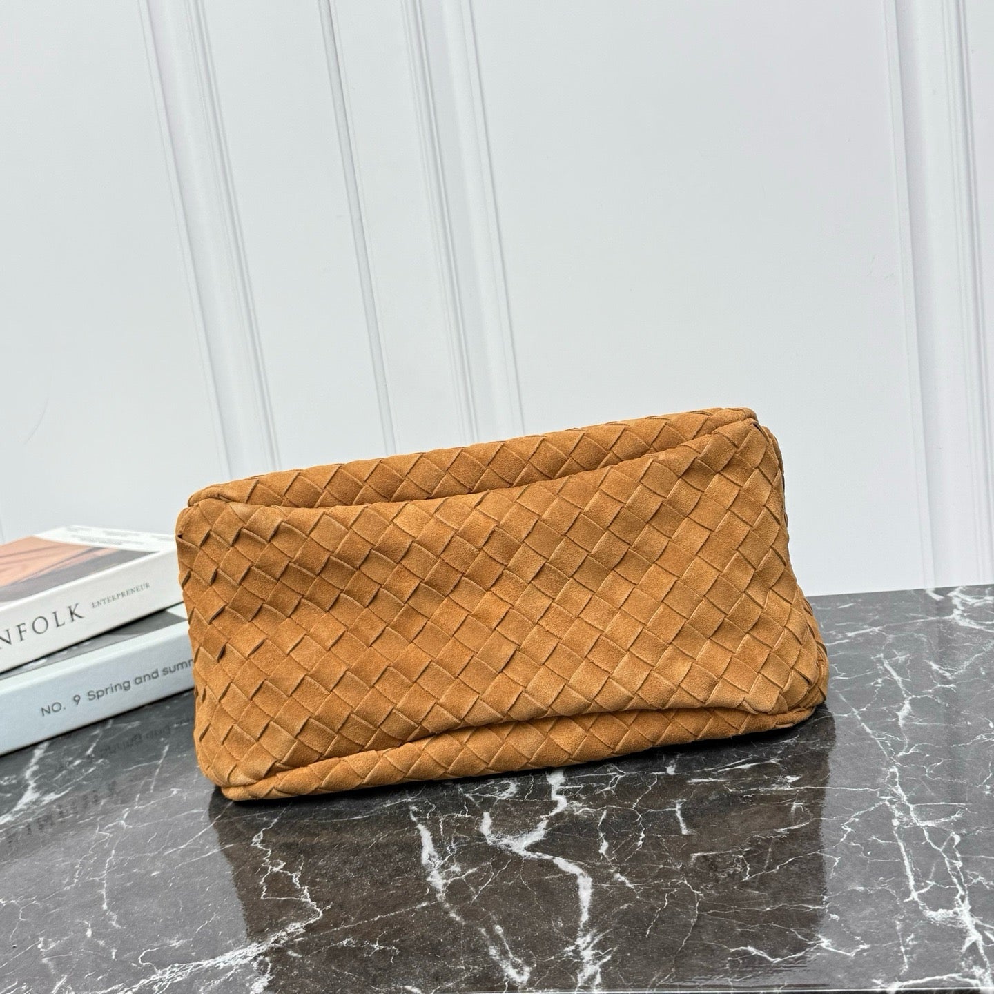 Small Campana Bag #2286 Amber Suede