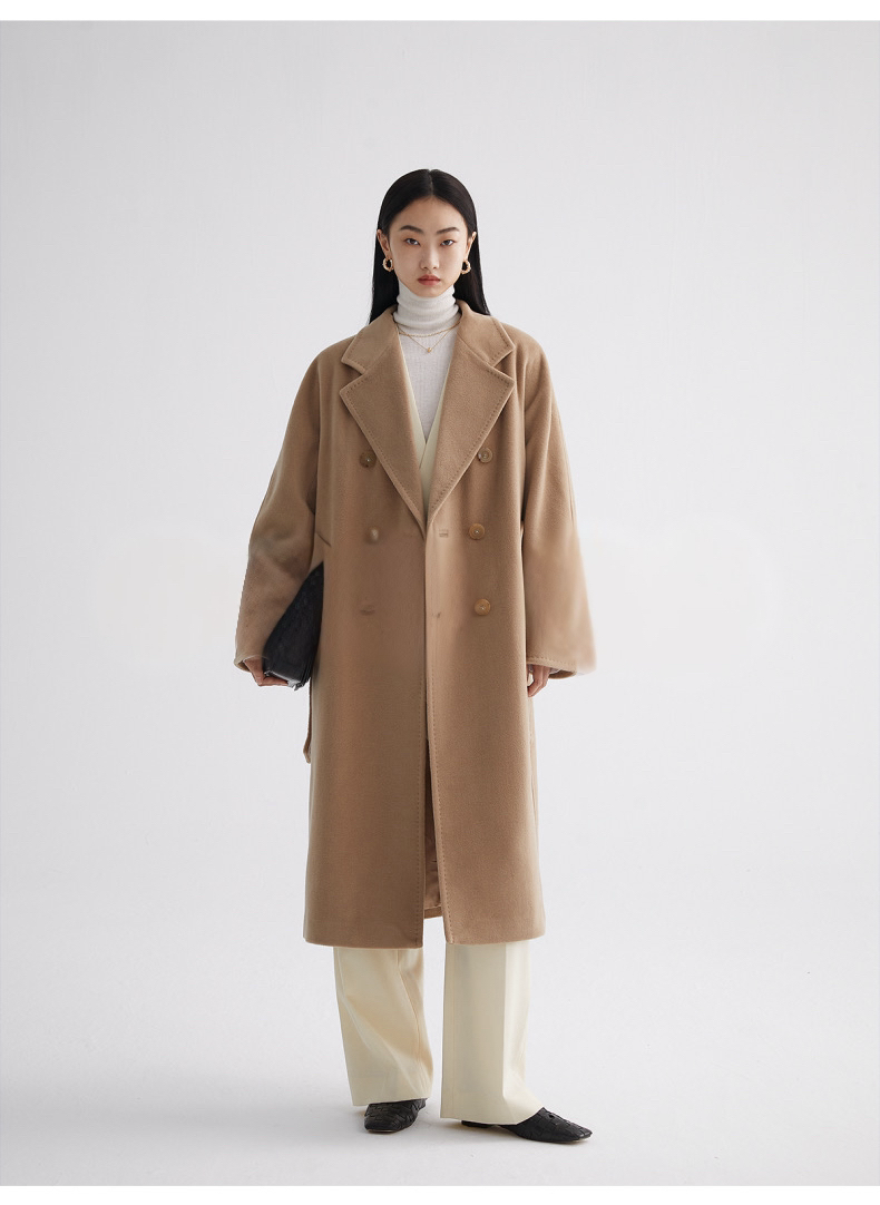 Suri Wool Long Coat #101801 Camel