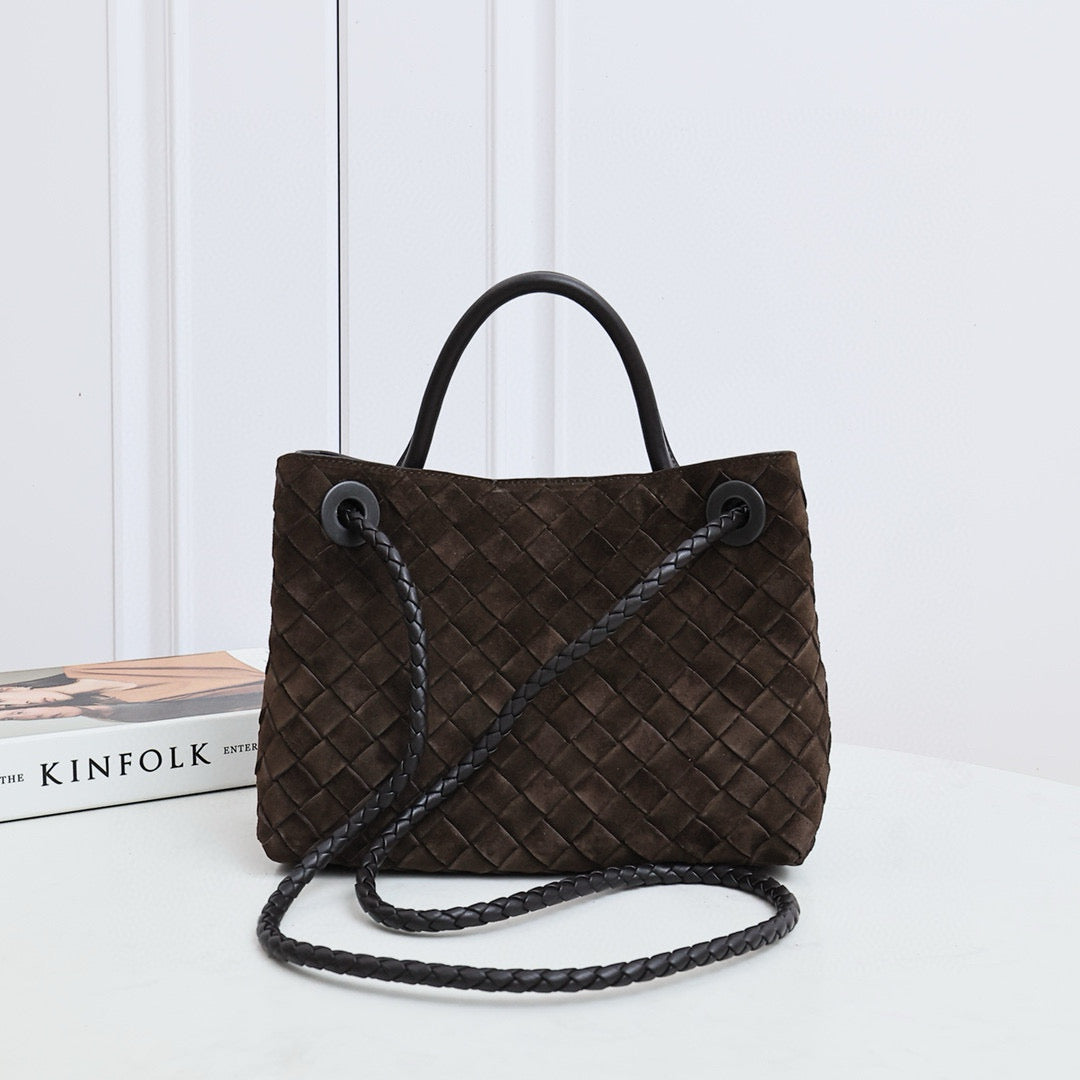 Small Andiamo Bag #2261 Suede Chocolate