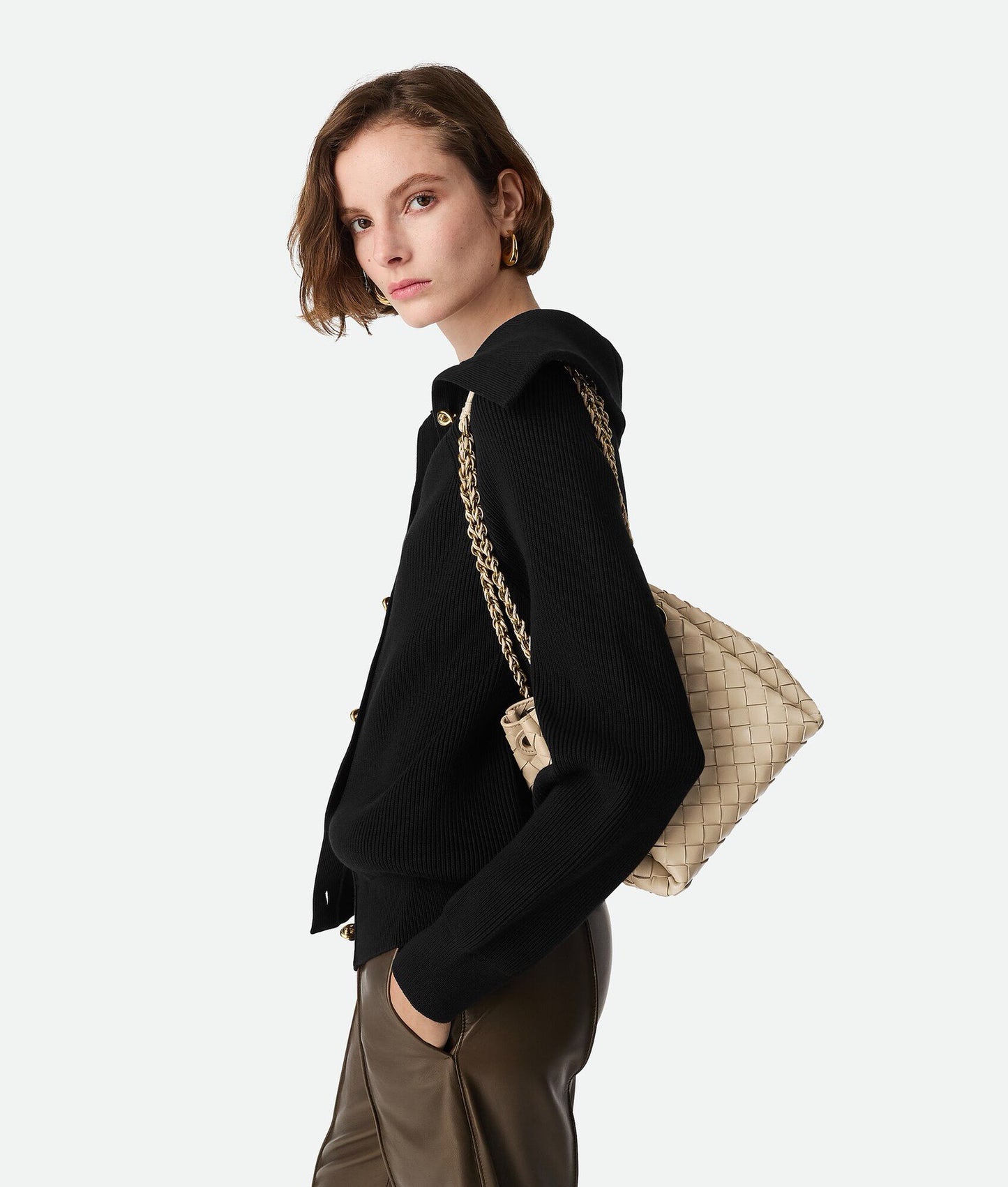 Small Parachute Chain Bag #2279 Oat