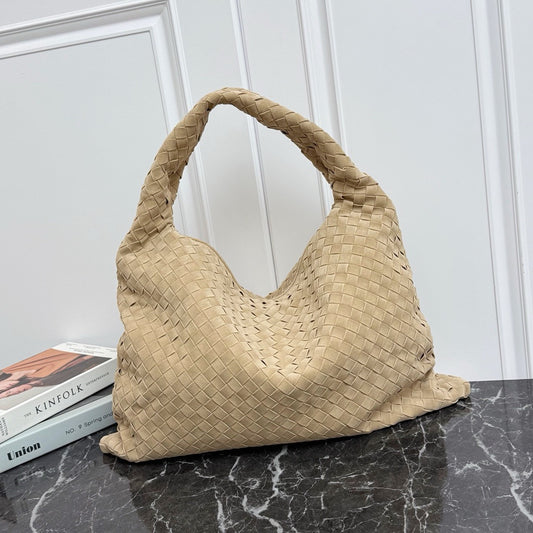 Large Hop Shoulder Bag #2269-1 Sand Suede