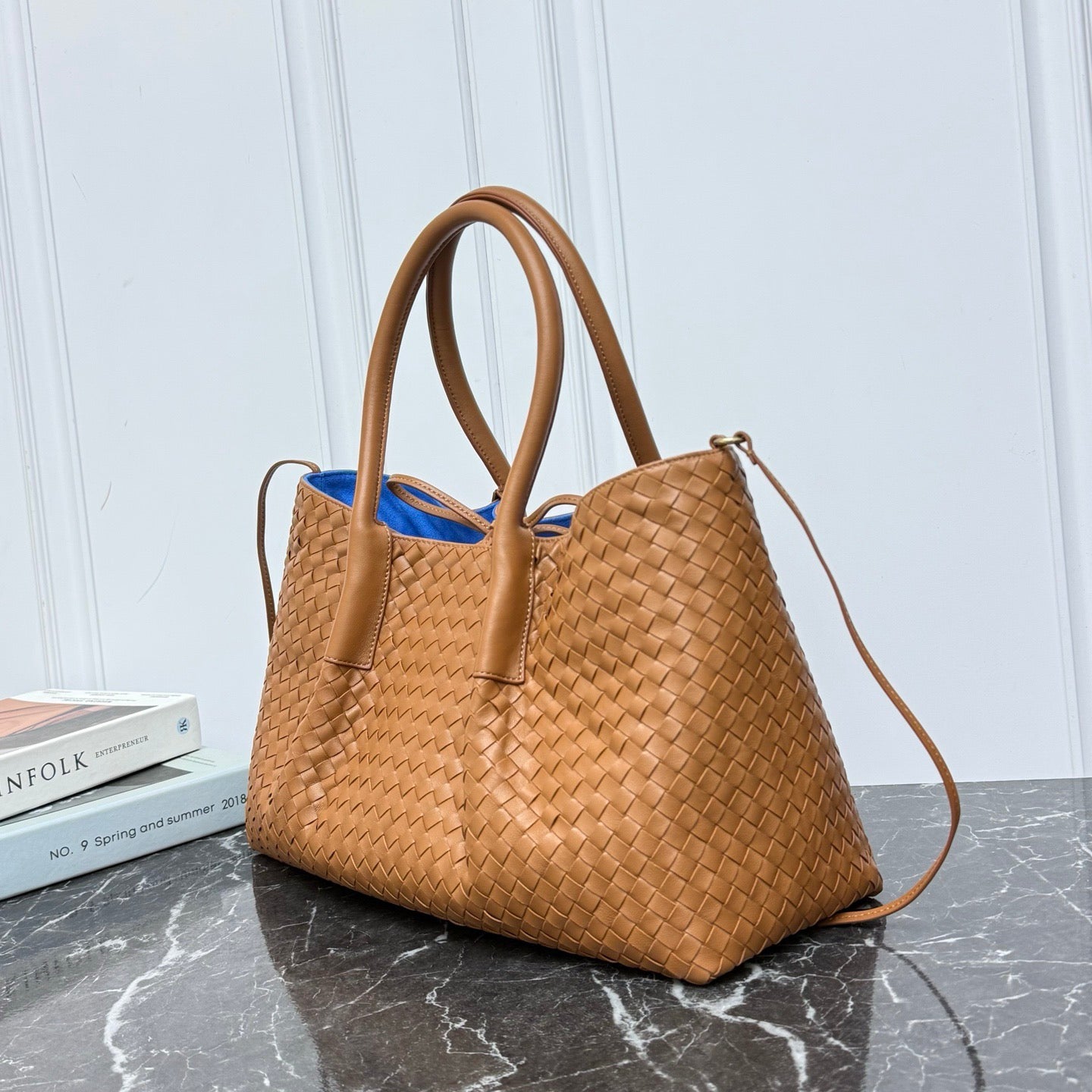 Large Pinacoteca Tote Bag #2281-1 Dual Color Amber