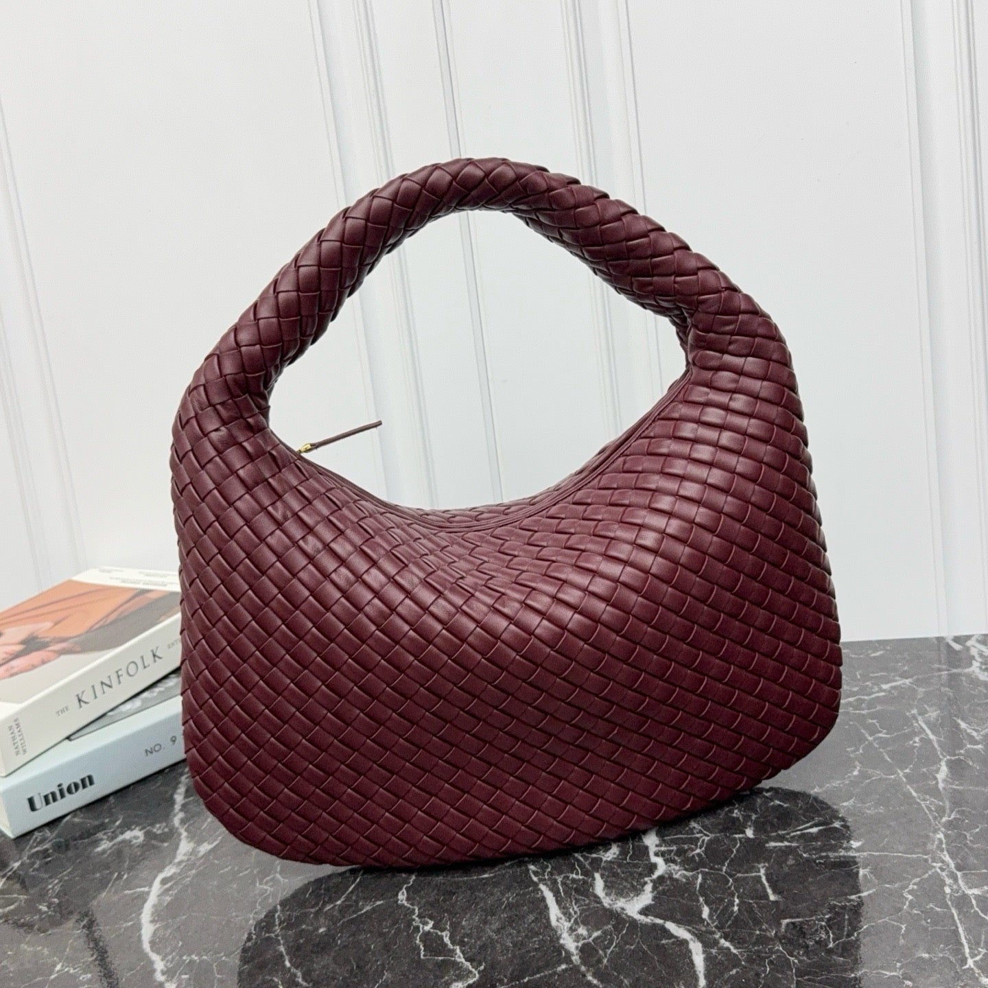 Large Veneta Shoulder Bag #2291 Wine